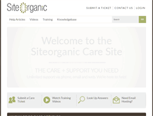 Tablet Screenshot of care.siteorganic.com